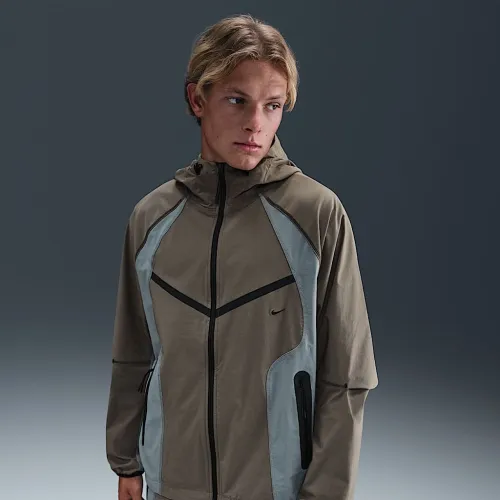Nike Tech чоловічі Dri-FIT Woven Color-Block Windrunner оверсайз Куртка колір сірий