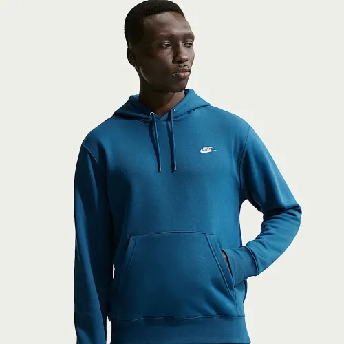 Nike Club чоловічі Pullover Fleece Толстовка з капюшоном блакитний