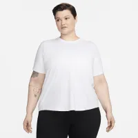 Nike One Classic жіноча Dri-FIT Short-Sleeve Top (великі розміри) колір білий