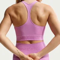 Nike Pro Seamless женская Dri-FIT Cropped Tank Top цвет фиолетовый