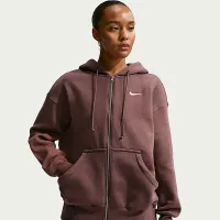 Nike Sportswear Phoenix Fleece жіноча оверсайз Full-Zip Толстовка з капюшоном колір фіолетовий