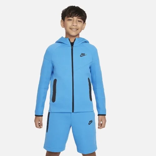 Nike Sportswear Tech Fleece Big дитячі (для хлопчиків) Full-Zip Толстовка з капюшоном блакитний
