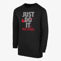 Chicago цвет красный Stars Big детские (для мальчиков) Nike Soccer Long-Sleeve футболка цвет черный