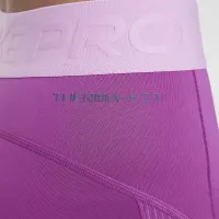 Nike Pro Girls' Therma-FIT Mid-Rise лосіни колір фіолетовий