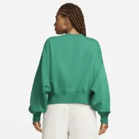Nike Sportswear Phoenix Fleece жіноча Over-оверсайз Crew-Neck Graphic світшот колір зелений