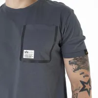 Футболка Alpha Industries Label Pocket T 136501136 - Синяя