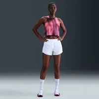 Nike AeroSwift женская Dri-FIT ADV Cropped Running Tank Top цвет фиолетовый