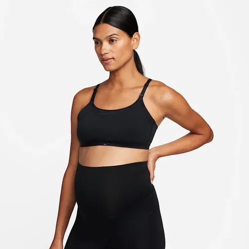 Nike Alate (M) женская Light-Support Lightly Lined Nursing Sports Bra (Maternity) цвет черный
