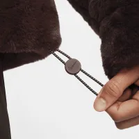 Nike Sportswear Essential жіноча оверсайз Faux Fur Puffer колір коричневий
