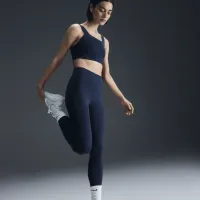 Nike Zenvy женская Gentle-Support С высокой Талией Full-Length лосины синий