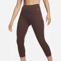 Nike Zenvy жіноча Gentle-Support З високою талією Cropped лосіни колір коричневий