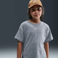 Nike Sportswear Essential Big детские (Girls') футболка цвет серый