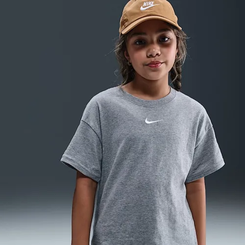 Nike Sportswear Essential Big детские (Girls') футболка цвет серый