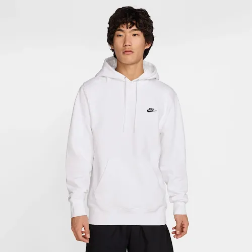 Nike Club чоловічі Pullover Fleece Толстовка з капюшоном колір білий