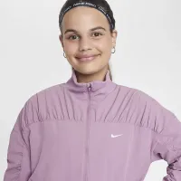 Nike Girls' Dri-FIT тренировочные Куртка цвет фиолетовый