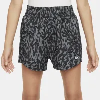 Nike One Big дитячі (Girls') Woven З високою талією шорти колір сірий