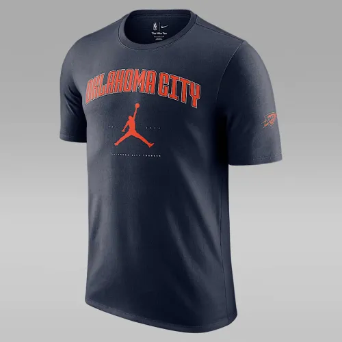 Nike Oklahoma City Thunder Essential чоловічі Jordan NBA футболка блакитний