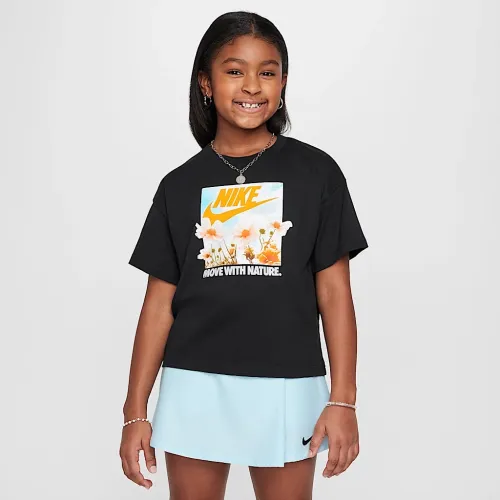 Nike Sportswear Big дитячі (Girls') футболка колір чорний