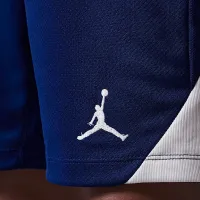Nike Paris Saint-Germain Strike Fourth Big дитячі Jordan Dri-FIT Soccer Knit шорти блакитний