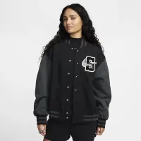 Nike Serena Williams Design Crew жіноча оверсайз Bomber Куртка колір чорний