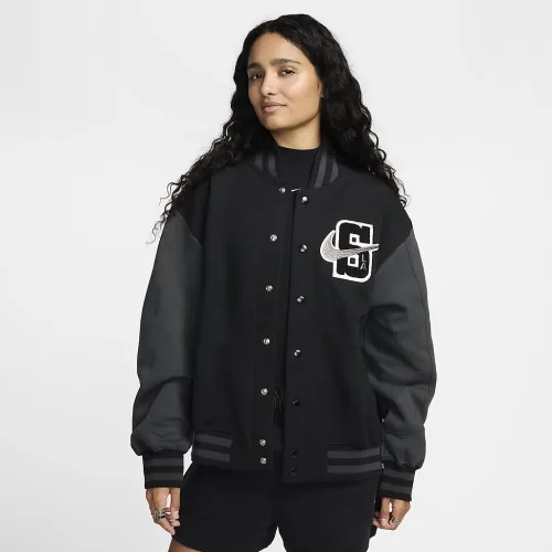 Nike Serena Williams Design Crew жіноча оверсайз Bomber Куртка колір чорний