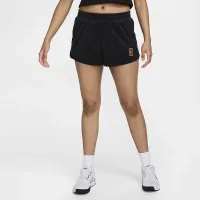 NikeCourt Heritage женская Mid-Rise French Terry Tennis шорты цвет черный