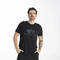 Футболка Alpha Industries Basic T Rainbow Ref 100501RR03 -  Черная