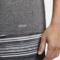 Nike мужские Heatheцвет красный Sleeveless Hydroguard Swim Shirt цвет черный