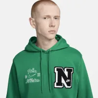 Nike Club Fleece мужские French Terry Pullover Толстовка с капюшоном цвет зеленый