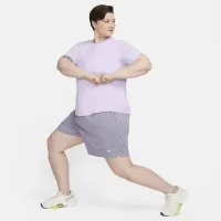 Nike One Classic жіноча Dri-FIT Short-Sleeve Top (великі розміри) колір фіолетовий