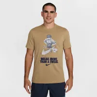 Nike мужские Dri-FIT Fitness футболка цвет коричневый
