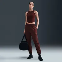 Nike One Fitted женская Dri-FIT Cropped Tank Top цвет красный