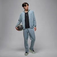 Nike Jordan Sport Hoop Fleece мужские Dri-FIT Full-Zip Толстовка с капюшоном цвет серый