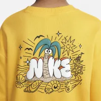 Nike Sportswear Create Your Own Adventure Little детские French Terry Graphic Crew набор цвет коричневый
