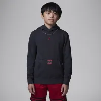 Nike Jordan J-Day Big дитячі Brooklyn Fleece Pullover Толстовка з капюшоном колір чорний