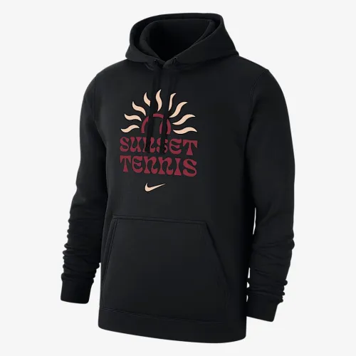 Nike Club чоловічі Tennis Fleece Pullover Толстовка з капюшоном колір чорний