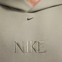 Nike Tech мужские Fleece Толстовка с капюшоном цвет зеленый