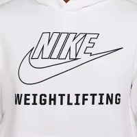 Nike чоловічі Weightlifting Pullover Толстовка з капюшоном колір білий