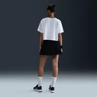 Nike Heritage женская Dri-FIT Short-Sleeve Cropped футболка цвет белый