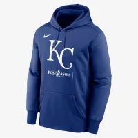 Kansas City Royals 2024 Postseason Authentic Collection Men’s Nike Therma MLB Pullover Толстовка з капюшоном блакитний