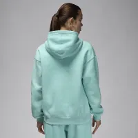 Nike Jordan Brooklyn Fleece жіноча Pullover Толстовка з капюшоном колір зелений