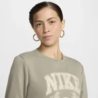 Nike Sportswear Club Fleece жіноча Crew-Neck світшот колір зелений