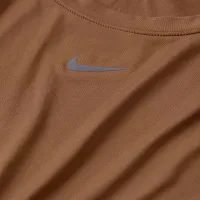 Nike One Classic жіноча Dri-FIT Short-Sleeve Top колір коричневий