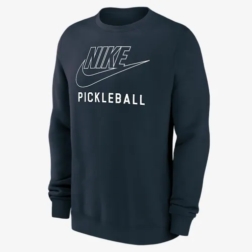 Nike Swoosh Club Fleece чоловічі Pickleball Pullover Crew-Neck світшот блакитний