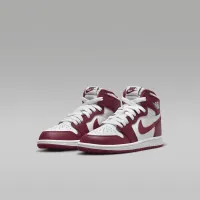 Nike Jordan 1 Retro High OG Little дитячі Кросівки колір білий