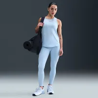 Nike One женская С высокой Талией 7/8 лосины с карманамисиний
