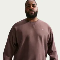 Nike Solo Swoosh чоловічі Fleece Crew колір фіолетовий