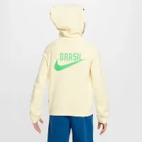 Brazil Big детские Nike Air Soccer Pullover Толстовка с капюшоном цвет коричневый