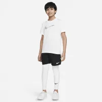 Nike Pro Dri-FIT Big дитячі (для хлопчиків) Tights колір білий