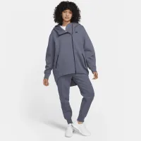 Nike Sportswear Tech Fleece жіноча оверсайз Full-Zip Толстовка з капюшоном Cape колір сірий